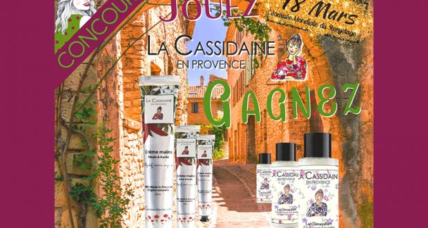 3 lots de 2 produits de soins La Cassidaine en Provence offerts