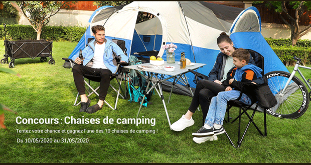 10 chaises de camping offertes