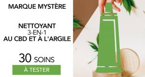 30 Nettoyant 3-en-1 au CBD et à l'argile à tester