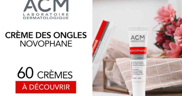 60 crème des ongles Novophane ACM à tester