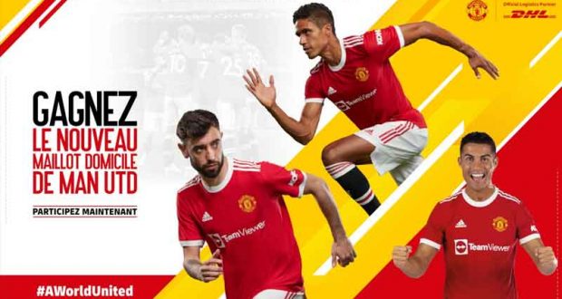 100 maillots domicile de l'équipe de Manchester United offerts