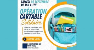 Distribution gratuite de Cartablessacs à dos et de Fournitures scolaires