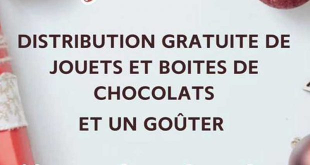 Distribution gratuite de Jouets et de Boîtes de chocolat