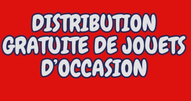 Distribution gratuite de jouets d'occasion