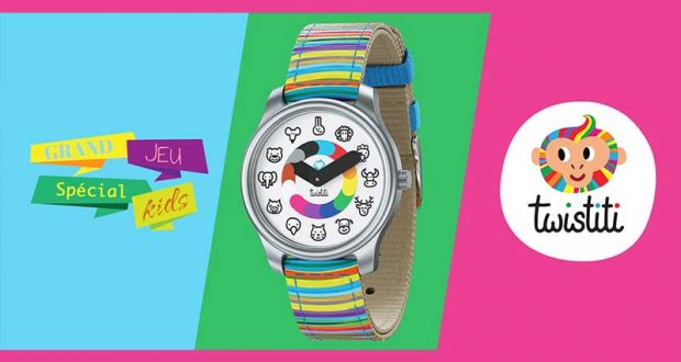 20 montres enfants Twistiti Animaux à gagner