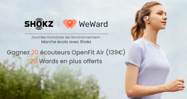 20 paires d'écouteurs OpenFit Air de Shokz à gagner