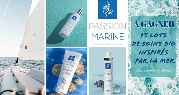 15 lots de soins bio Passion Marine à remporter