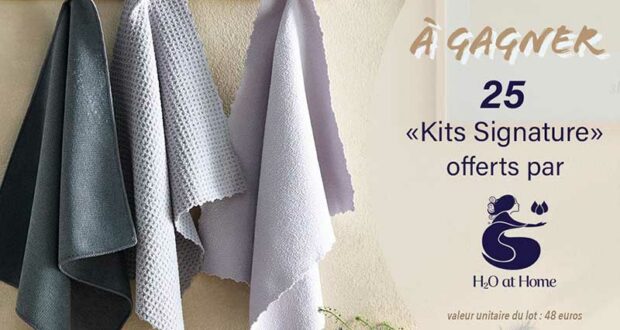 25 kits de chiffonnettes H2O at Home offerts (48 euros chacun)