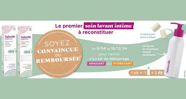 Soin lavant intime Essential Saforelle 100% remboursée