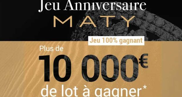 10 000 euros de bijoux MATY à gagner