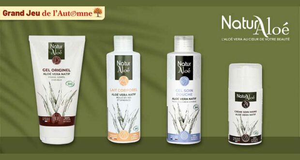 20 lots de 4 produits de soin NaturAloé offerts