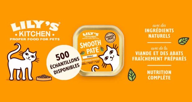 500 Échantillons Gratuits Pâtée au Poulet pour Chats Lily’s Kitchen