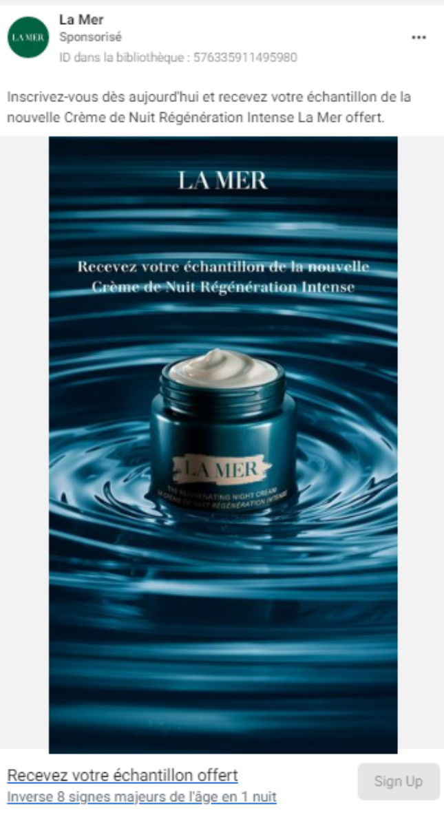 Crème de Nuit Régénération Intense