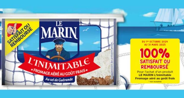 Fromage Aéré Le MARIN 100% Remboursé