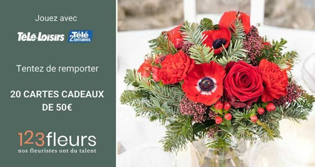 20 bons d'achat 123fleurs de 50 euros offerts