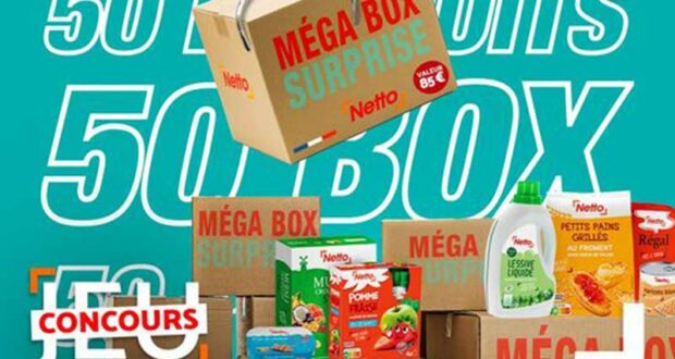 50 box de produits alimentaires Netto à gagner