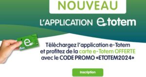 Carte recharge voiture électrique réseau E-Totem gratuite