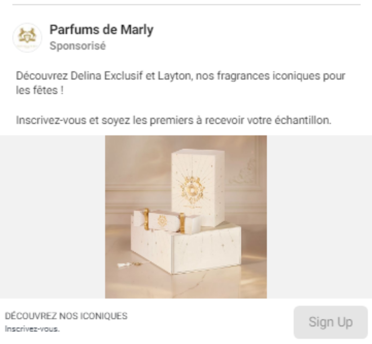 Delina Exclusif et Layton Parfums Marly