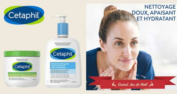 20 lots de 3 produits de soins de la peau Cetaphil offerts