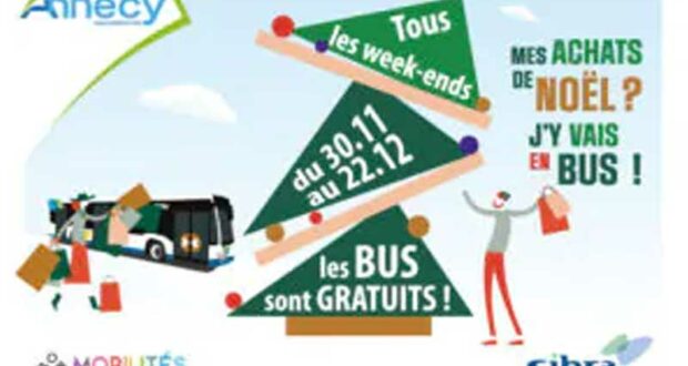 Bus gratuit Annecy tous les week-ends