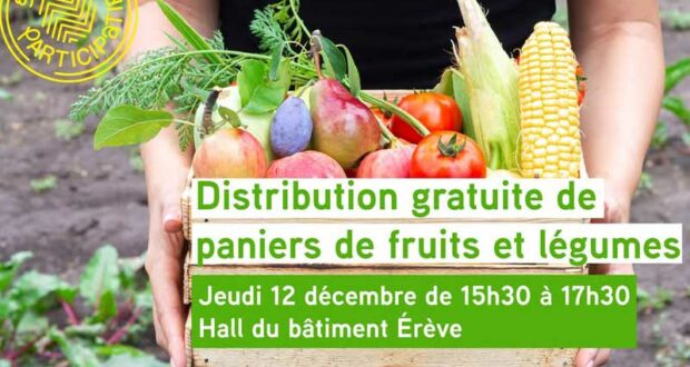 Distribution gratuite de 400 paniers de fruits et légumes