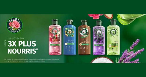 Shampooing et Après-shampoing ou Masque Herbal Essences 100% remboursé