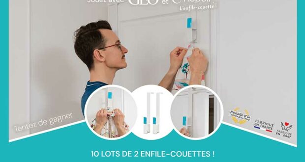 10 lots de 2 enfile-couettes Hopoli offerts (69€ chaque)