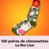 100 paires de chaussettes Le Roi Lion offertes