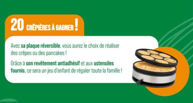 20 crêpières électriques à remporter