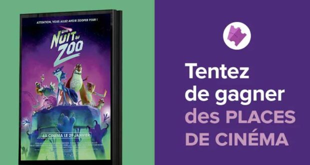 200 Places de Cinéma pour le film Une Nuit au Zoo à Gagner