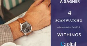 4 montres ScanWatch 2 à gagner (350 € chaque)