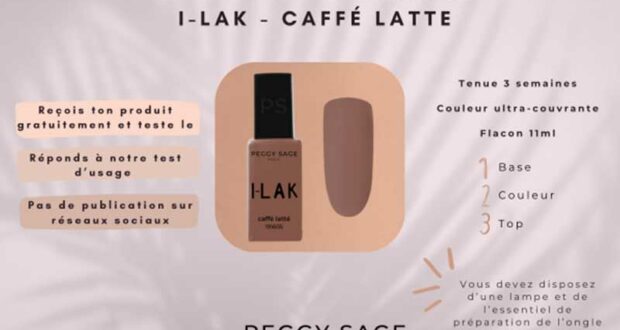 60 Vernis semi-permanent I-LAK caffé latte Peggy Sage à tester