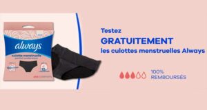 Culotte menstruelle Always 100% Remboursée