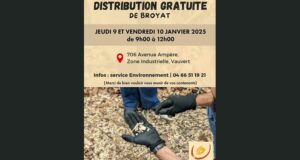 Distribution gratuite de broyat