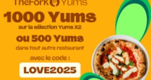 1000 Yums offerts gratuitement (valeur 20€)