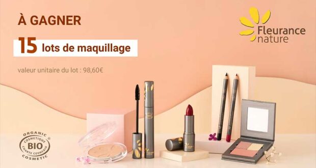 15 lots maquillage Fleurance Nature offerts