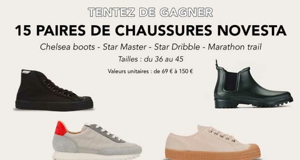 15 paires de chaussures Novesta à gagner