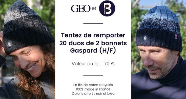 20 duos de 2 bonnets à gagner (70€ chaque)