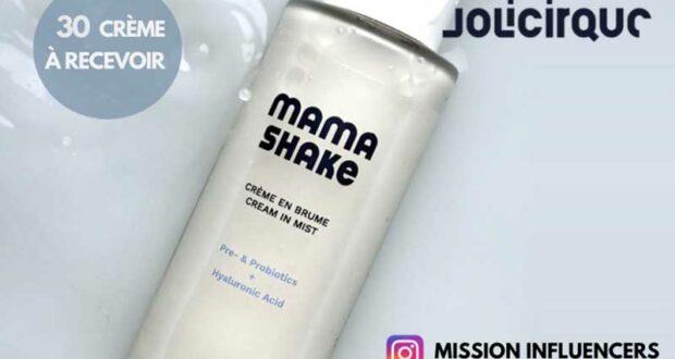 30 Crèmes en brume pour le visage Mama Shake à tester