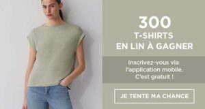 300 t-shirts en lin offerts