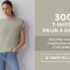 300 t-shirts en lin offerts