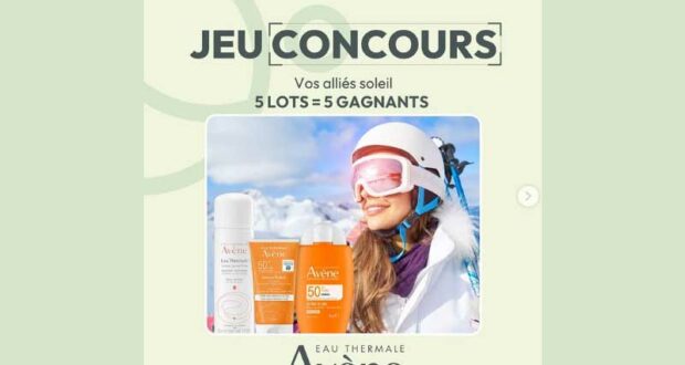 5 lots de soins solaires Avène à remporter