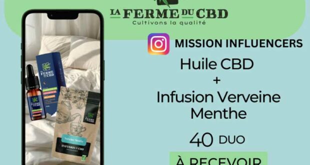 50 DUO Huile dodo CBD + infusion Verveine Menthe à tester