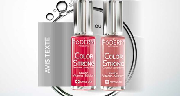 60 Vernis Soin Color Strong Poderm à tester