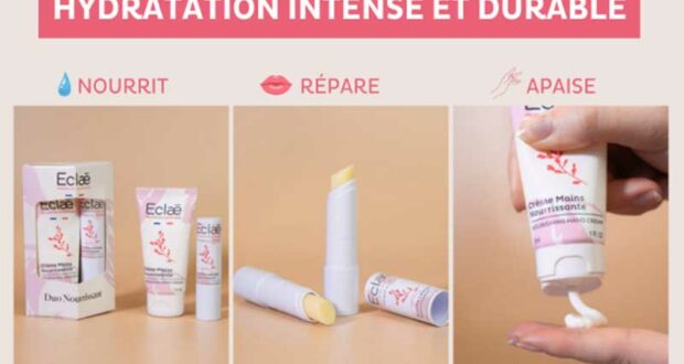 40 Coffrets Duos Mains & Lèvres Nourrissant ECLAE à tester